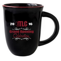 14 oz. Black with Red Trim Salem Mug